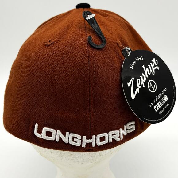 Zephyr Texas Longhorns Trucker Hat Mens L/XL Rust Baseball Cap NCAA College NWT - Picture 3 of 8